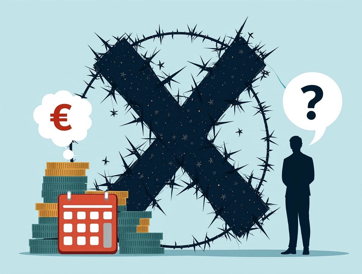 Illustration d'avertissement montrant les pièges cachés dans les bonus de paris - coffre au trésor avec panneaux d'avertissement, loupe révélant les petits caractères, horloge montrant les limites de temps, calculatrice avec équations complexes