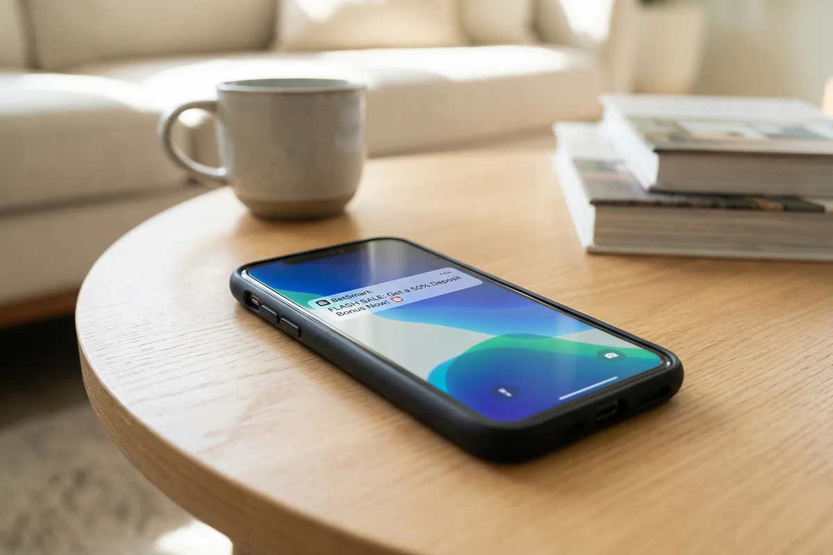 Notification de promotion sur smartphone
