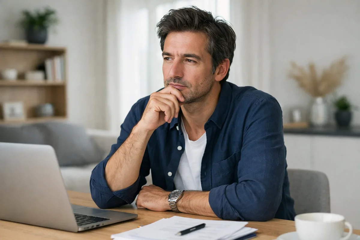 Parieur réfléchissant à ses décisions