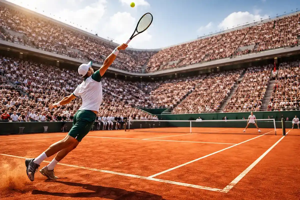 Match de tennis pour stratégie de paris