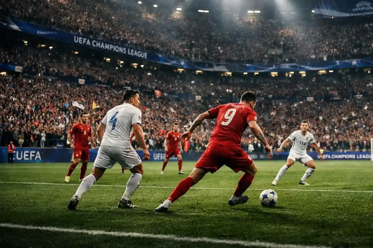 Finale de Champions League en soirée