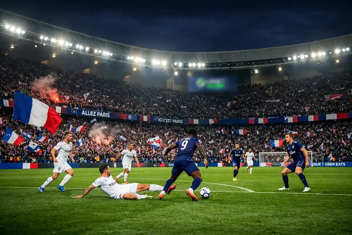 Match de Ligue 1 dans un stade français