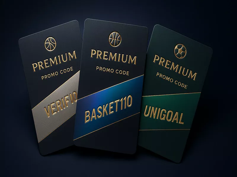 Cartes premium des codes promo permanents VERIF10, BASKET110 et UNIGOAL pour bookmakers français