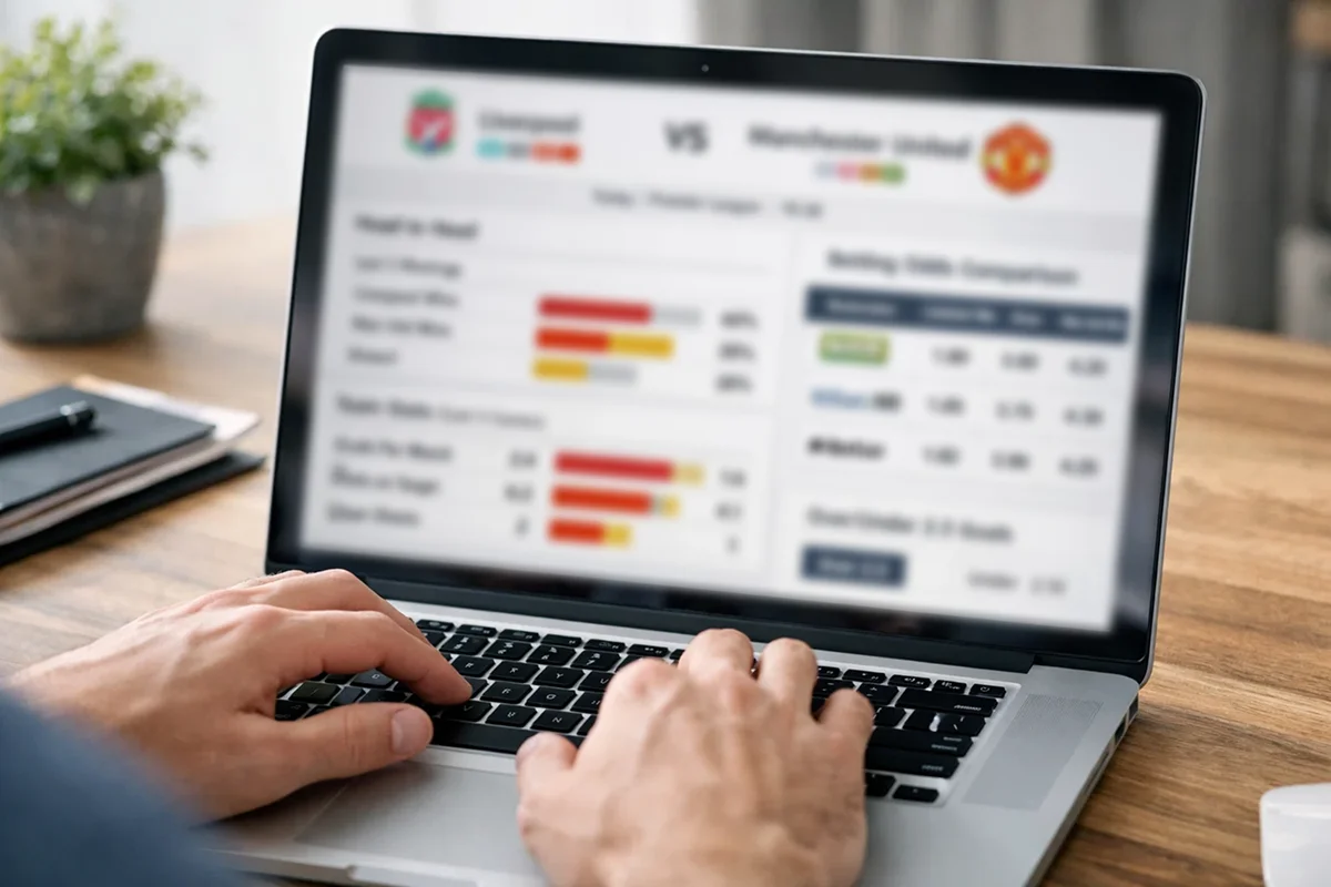 Analyse de statistiques sportives sur écran