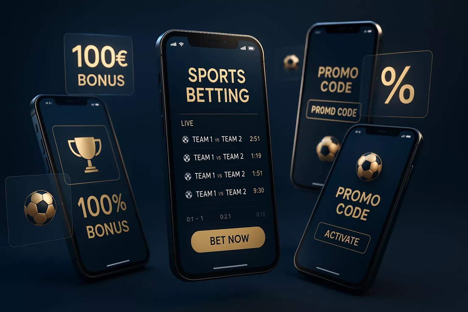 Guide complet des codes promo paris sportifs avec smartphones affichant les meilleurs bonus