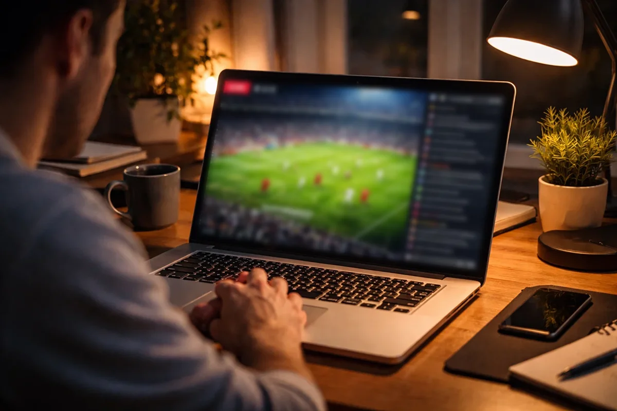 Streaming de match en direct sur ordinateur