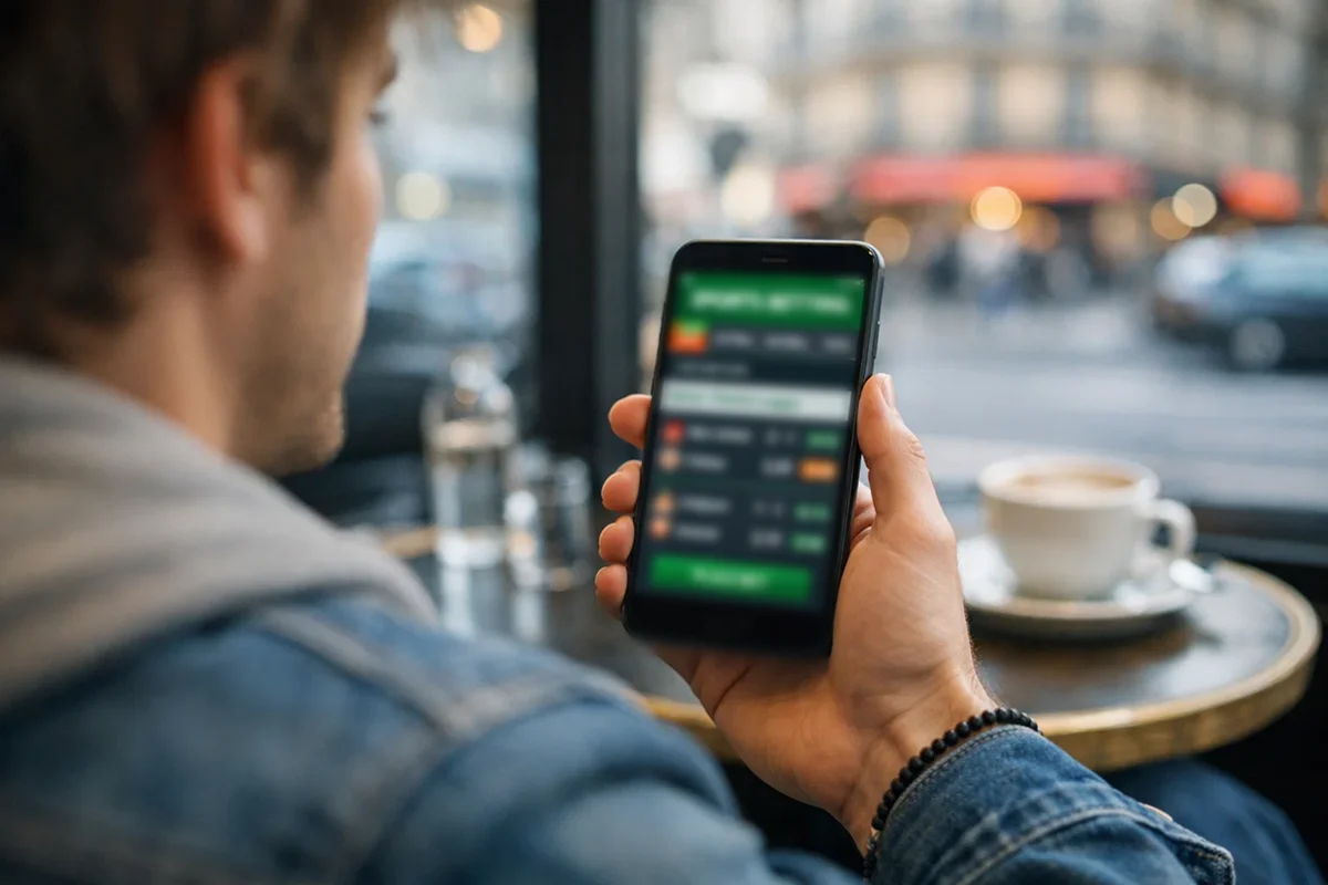 Application mobile de paris sportifs sur smartphone