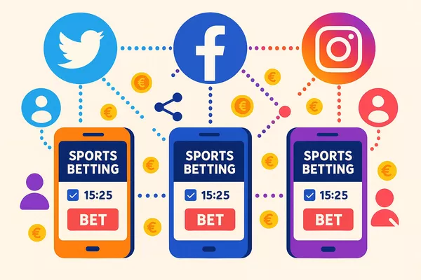 Parrainage paris sportifs réseaux sociaux Twitter Facebook Instagram partage