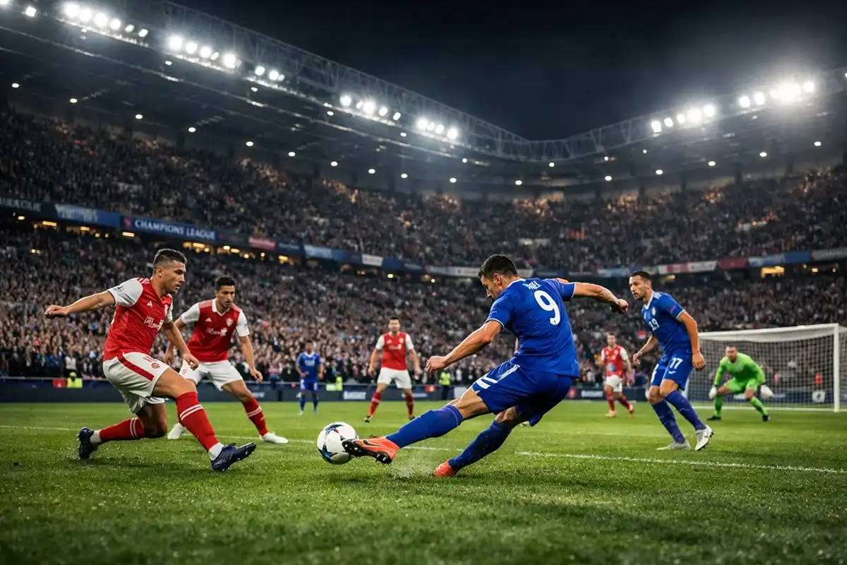 Match de football pour premier pari sportif