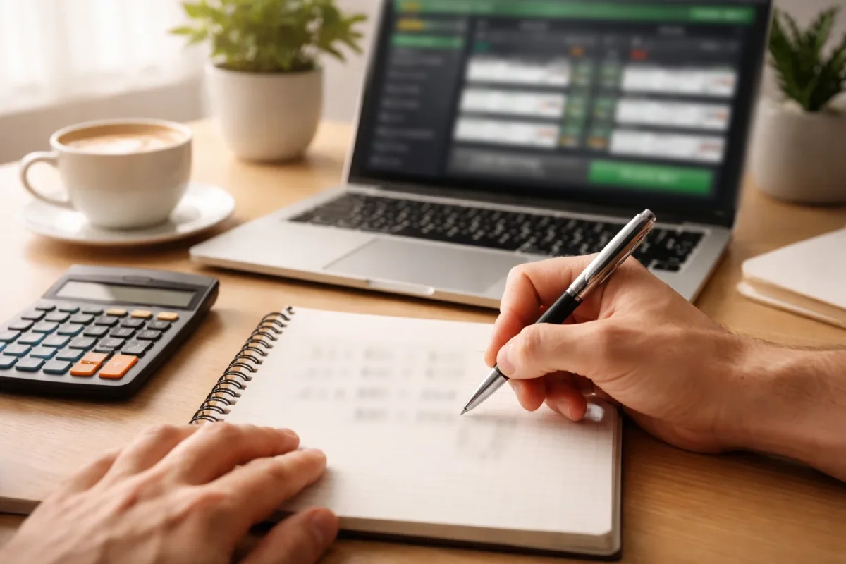 Calcul de conditions de mise sur papier