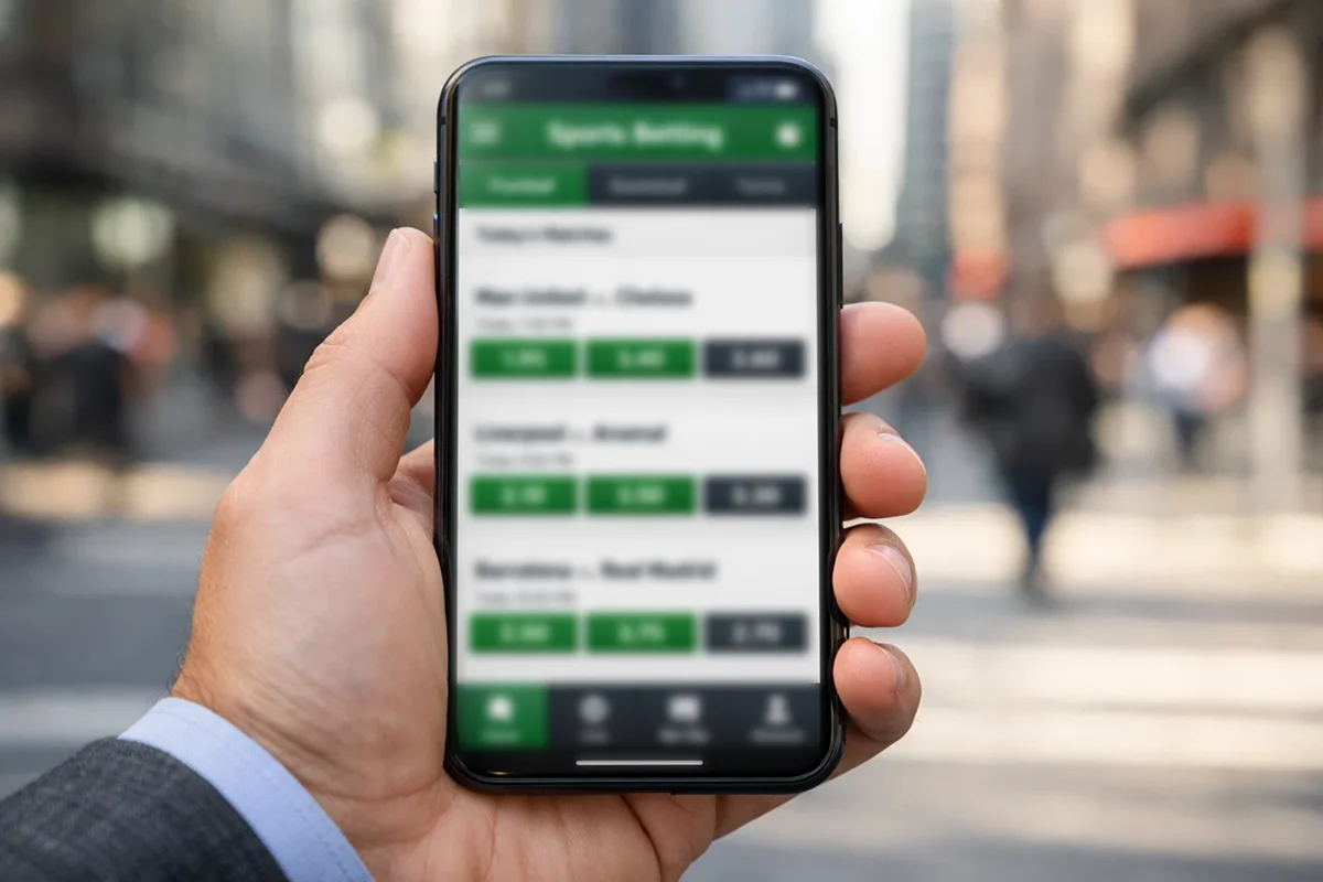 Application mobile sur smartphone moderne